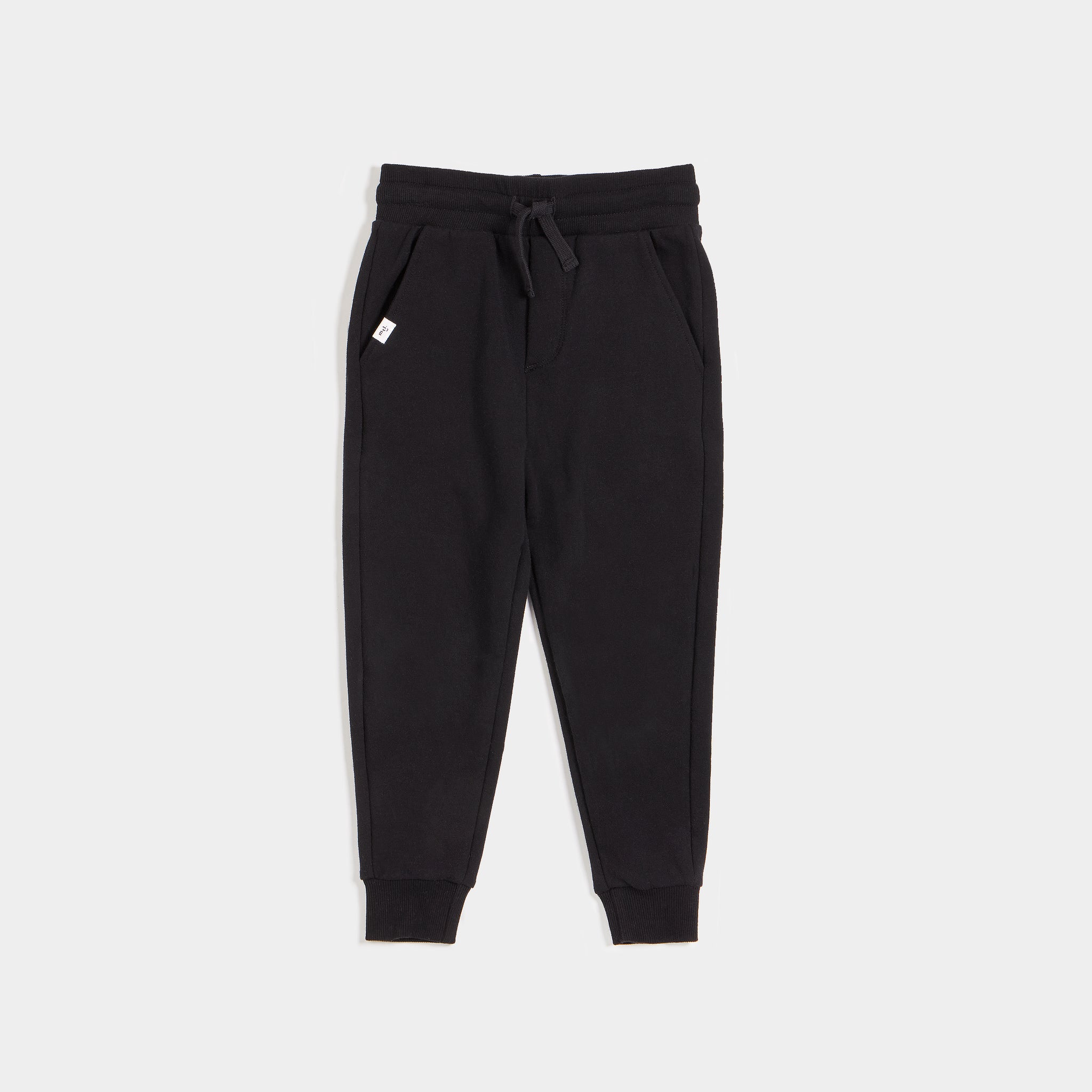 Miles Basics Pure Black Jogger – miles the label