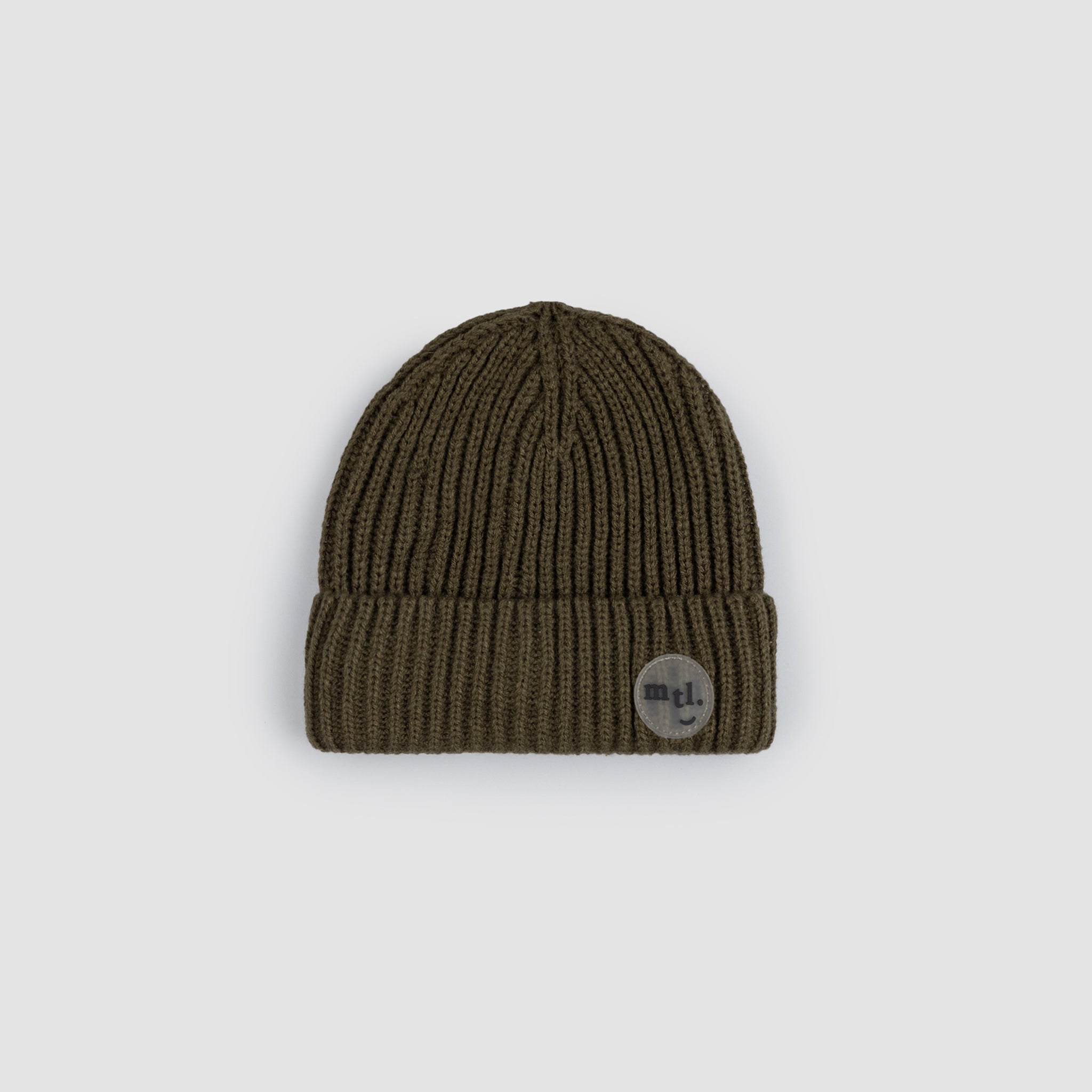 Lichen Green Ribbed Winter Beanie – miles the label