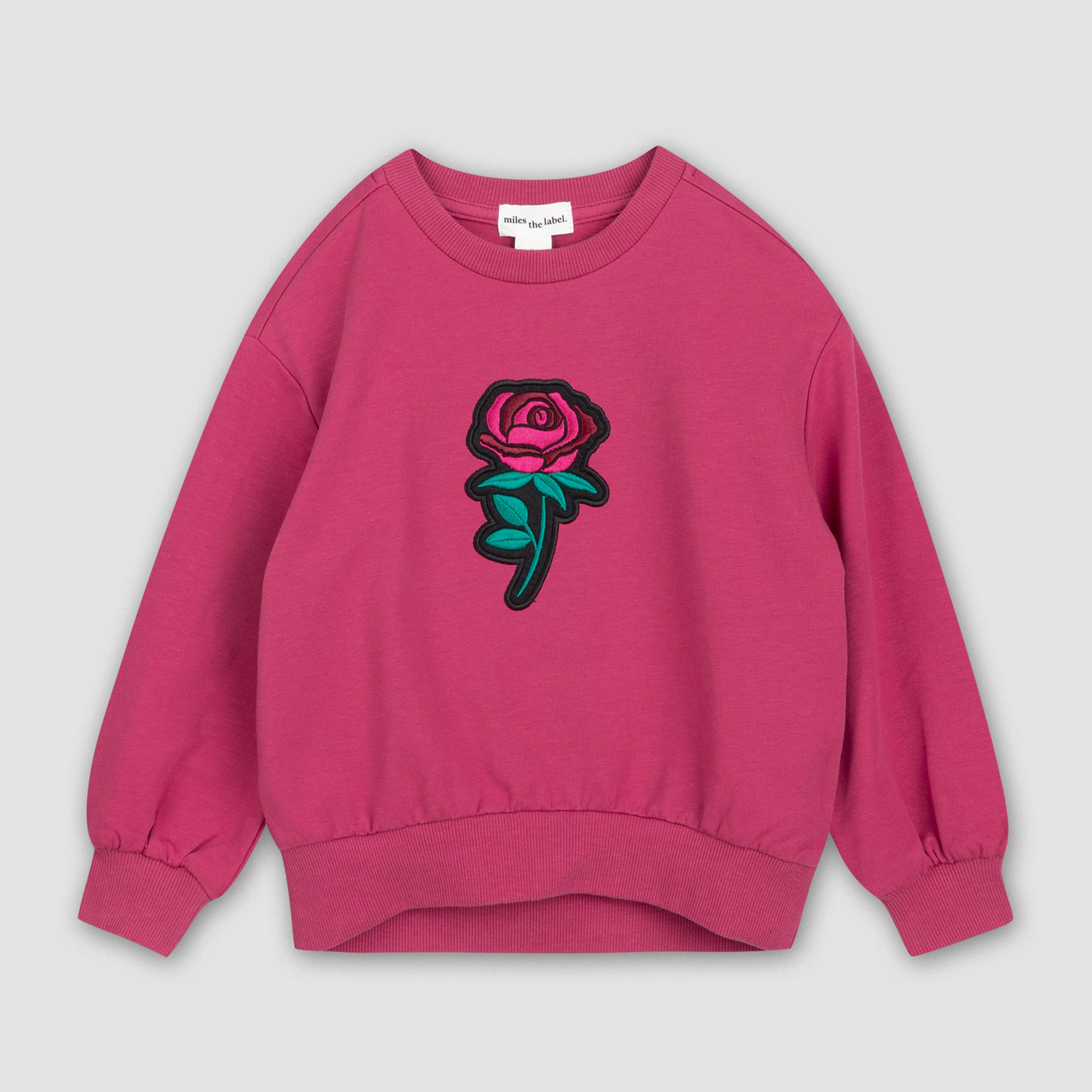 Rose on Magenta Sweatshirt – miles the label