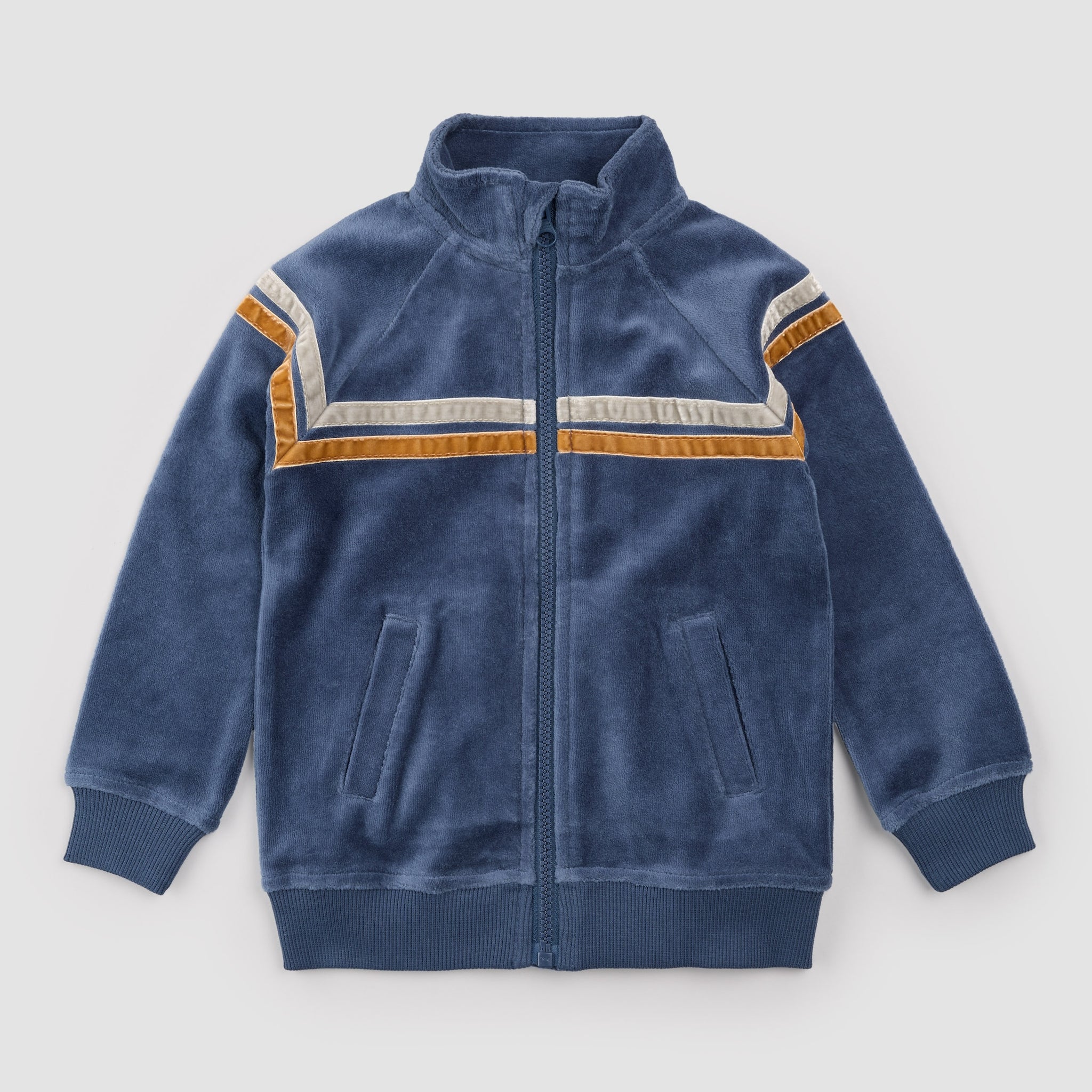 Trendt Vision Velour Track Jacket Blue S