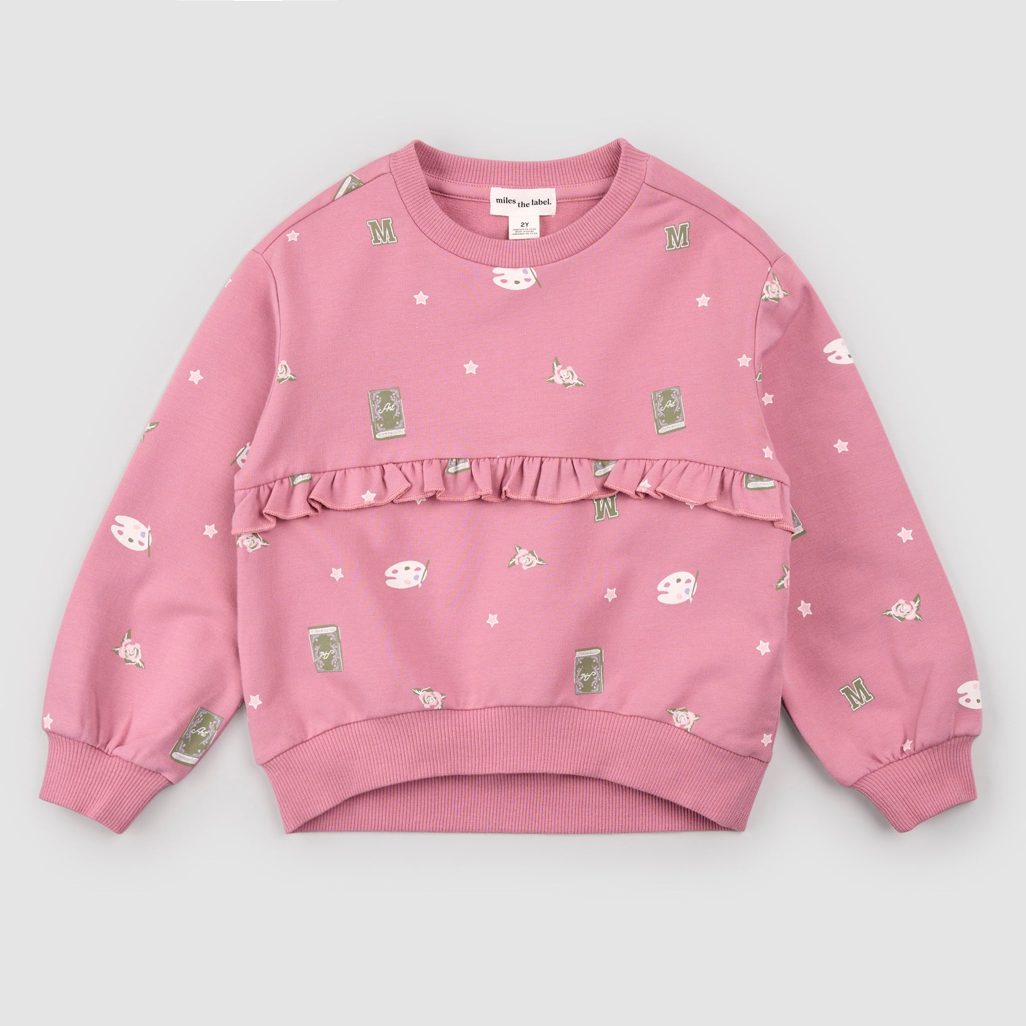 Art Class Print on Foxglove Sweatshirt – miles the label