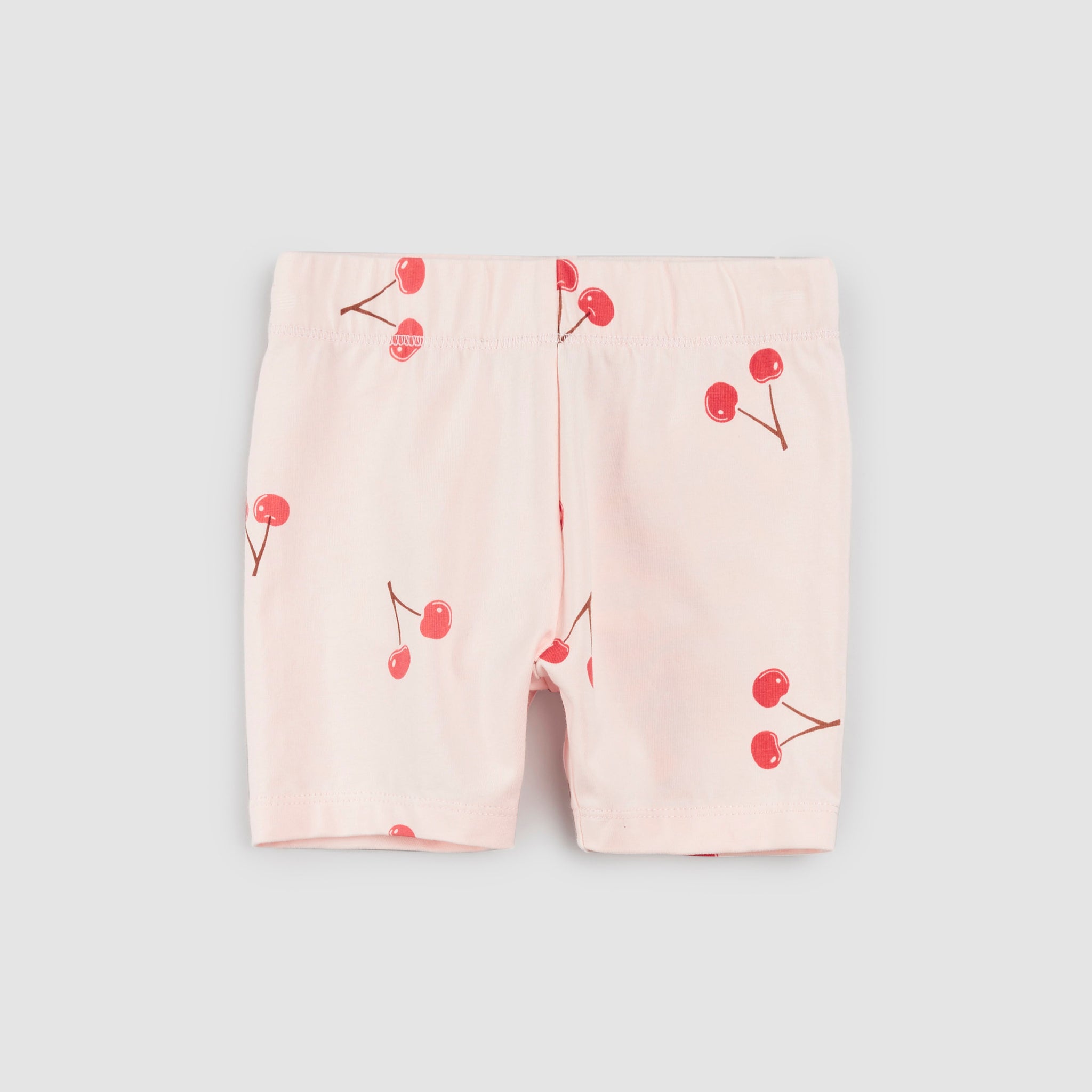 Cherry Print on Blush Bike Shorts – miles the label