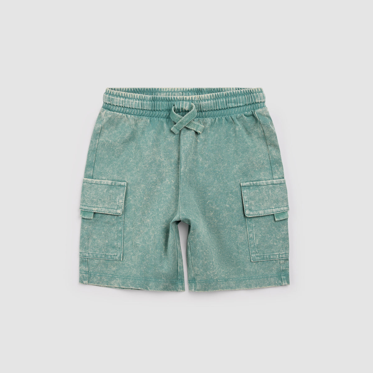 Green Acid Wash Cargo Shorts – miles the label