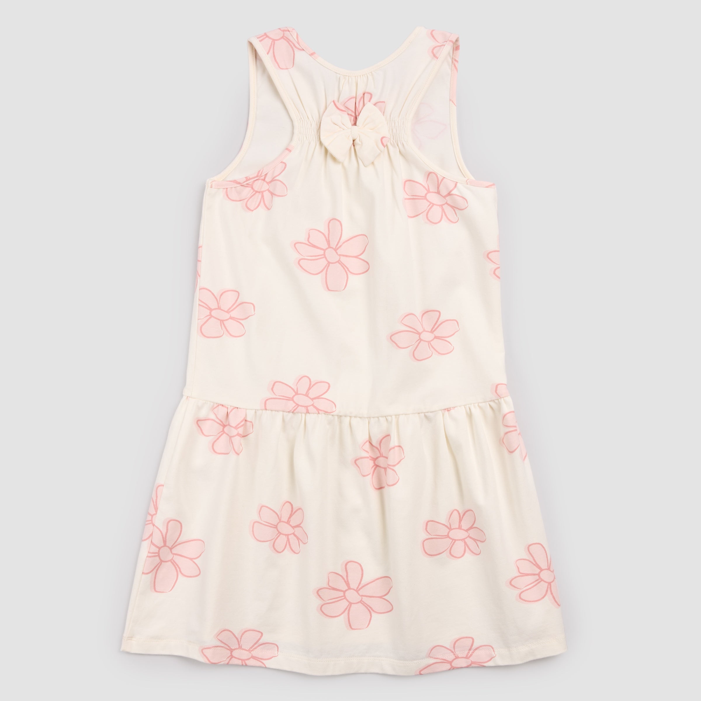 Flowers on Ivory Racerback Jersey Dress miles the label Flowers on Ivory Racerback Jersey Dress miles the label