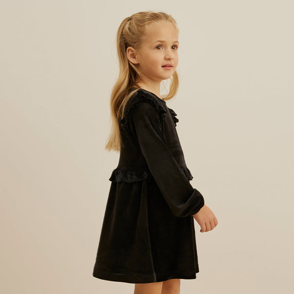 Black Velour Dress – miles the label