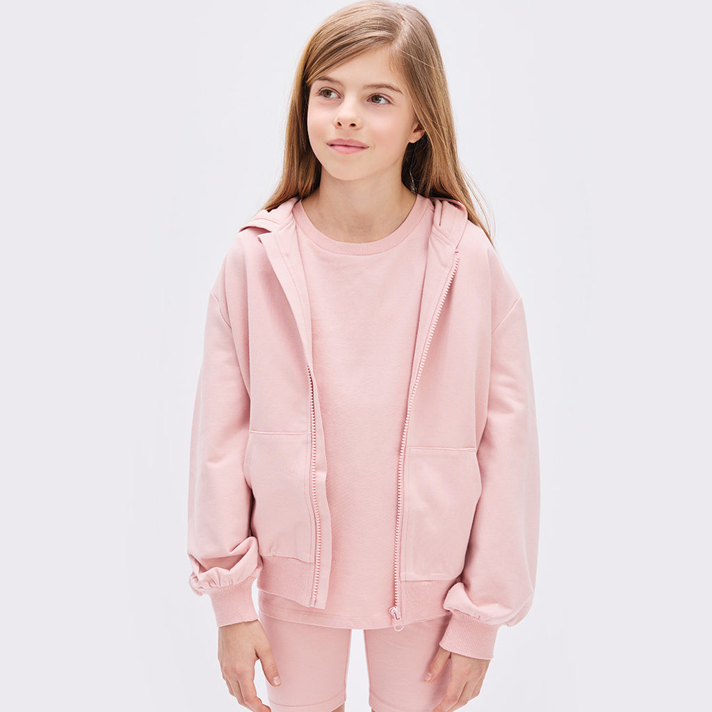 Rose Miles Basics Rose Girl's Zip-Up Hoodie – miles the label